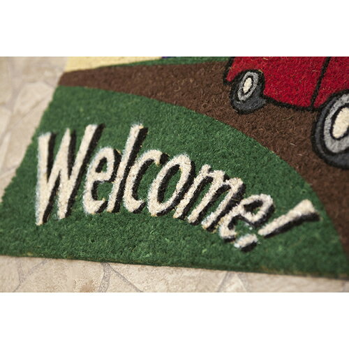 ココナツ玄関マット コイヤーマット COIR MAT レッドバス ウェルカム REDBUS Welcome オススメ バルコニスト 月間優良ショップ セール クーポン有