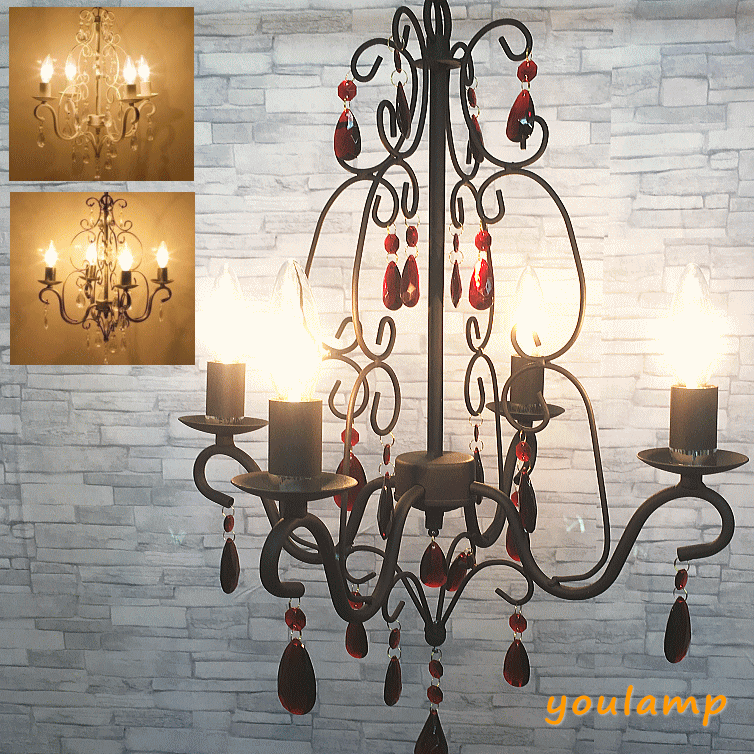 【バレンタインクーポン♪】シーリングライト シャンデリア led ロメオ 4灯 led対応 アンティーク調 黒 姫 シンプル リビング 照明 おしゃれ ライト 工事不要 ヨーロッパ 照明 おしゃれ 店舗用