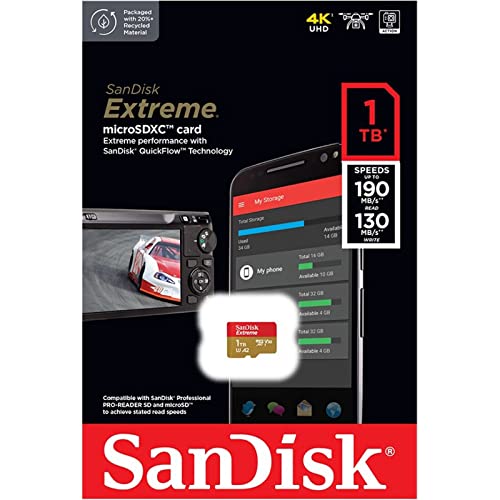 SanDisk (TfBXN) 1TB Extreme microSDXC A2 SDSQXA1-1T00-GN6MN SDϊA_v^[Ȃ