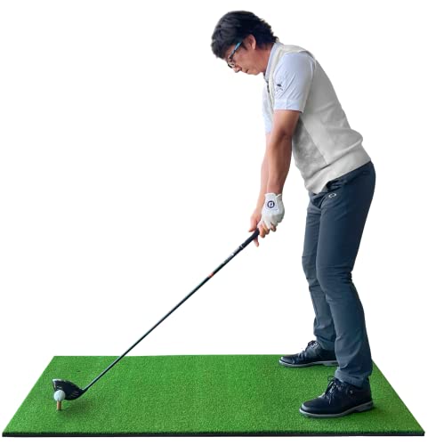 GolfStyle ゴルフマット 大型 100×150cm PGAプロ監修モデル ゴルフ 練習 マット 素振り スイング 練習用 室内 屋外 人