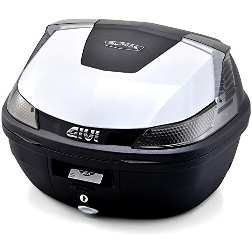 GIVI(ジビ) バイク用 リアボックス モノロック 37L BLADEシリーズ B37NTB912 パールホワイト塗装 スモークレンズ 948