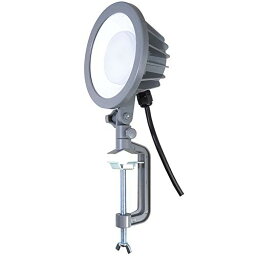 [山善] LED 投光器 (防水/防塵) IP65 52W 明るさ 5500lm 昼光色 コード長さ5m 吊り下げ式/クランプ式 (フック/クラ