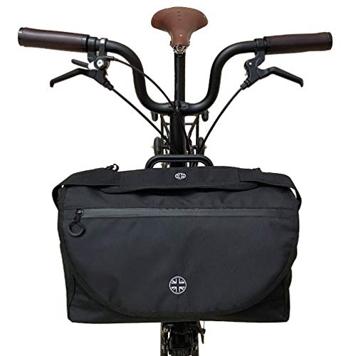 TWTOPSE イギリス国旗Sバッグブロンプトン折りたたみ自転車のために設計されました レインカバー付き自転車荷物バスケットバッグ For Br