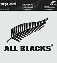 RWC2019 ALL BLACKS オールブラックス ラグビー ニュージーランド代表 転写ステッカー 黒 25cm MEGA Decal ラグ