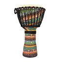 Ennbom ジャンベ ハンドドラム パーカッション African Style Djembe 打楽器 民族楽器 飾り物 初心者 収納バッグ付き