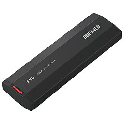 バッファロー SSD 外付け 1.0TB 小型 コンパクト ポータブル USB3.2Gen2 2000MB/s ブラック SSD-PHE1.0U