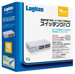 ELECOM 100ベース対応スイッチングハブ LAN-SW16P/MA