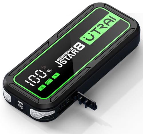 UTRAI ジャンプスターター12V車 27000mAh 3000Aピーク電流 全てのガソリン車/8Lまでのディーゼル車対応 車用エンジンスター