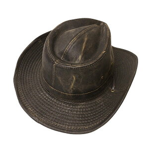 #930006ドーフマンパシフィック(DORFMAN PACIFIC/DPC)ウェザードウエスタンハット(ワイヤー入り) テンガロンハット カウボーイハット メンズ 帽子 あご紐 UPF50 UVカット 紫外線対策 キャンプ グランピング 大きいサイズ 茶 M L XL MC127通販格安セール情報 楽天 通販