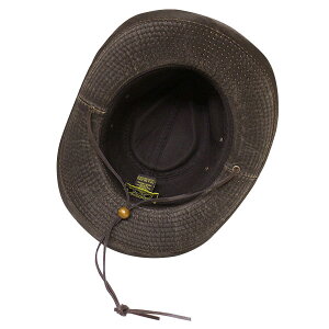 #930006ドーフマンパシフィック(DORFMAN PACIFIC/DPC)ウェザードウエスタンハット(ワイヤー入り) テンガロンハット カウボーイハット メンズ 帽子 あご紐 UPF50 UVカット 紫外線対策 キャンプ グランピング 大きいサイズ 茶 M L XL MC127通販格安セール情報 楽天 通販