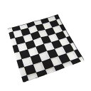 #218103ハブアハンク(HAV-A-HANK)バンダナ(55×55cm) BANDANA メンズ レディース キッズ アメリカ スカーフ ハンカチ 風呂敷 グランピング 正方形 大判 頭に巻く ペットアクセ お弁当包み ランチバッグ ギフト 景品 ノベルティ チェッカー 白 黒