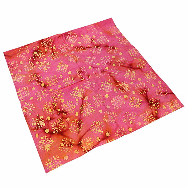 #218255ハブアハンク HAV-A-HANKバンダナ (55×55cm) BATIK CLAIRE/PINK バティック タイダイ 染め スカーフ ハンカチ 大判 弁当包み ピンク 赤 【メール便対応/1件7枚まで】