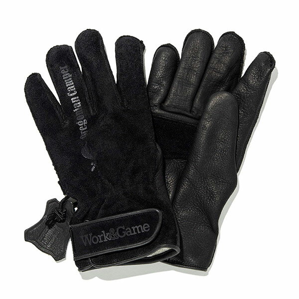 手の甲面にヌバックレザーを使用した、ゲームグローブです。牛革の特性である、しなやかで丈夫な、しっかりとした仕上がり。ライナー(裏地)付きで暖かく、表面には撥水加工が施されているため、防寒グローブとしても普段使いできます。手首はフラップタイプで着脱がしやすく、しっかりとフィットします。薪割りや焚火周りでの使用のみならず、通勤やバイク等の日常使い、あらゆるシーンで大活躍します。 ■品　番：OCG 2431 ■カラー：BLACK(ブラック) ■素　材：100％COW HIDE(牛革) ■生産国：MADE IN CHINA(中国) ■サイズ： M(全長23、手首回り14〜20、手袋口回り20)cm L(全長24、手首回り16〜22、手袋口回り22)cm XL(全長25、手首回り18〜24、手袋口回り24)cm ■備　考： ※サイズは実測値になります。多少の誤差はご容赦ください。 ※モニターによって色の見え方が異なる場合があります。 ※ロットにより多少色味やデザインが変更になる場合がございます。