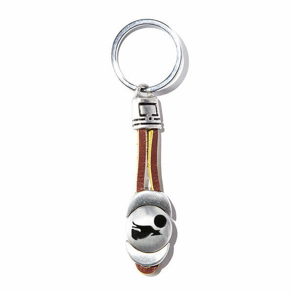 Rakuten - #926039オレゴニアンアウトフィッターズ Oregonian Outfitters インディアン レザーキーリング WOLF / 忍耐 (ブラウン) 全長7cm リング直径3cm 【メール便対応】