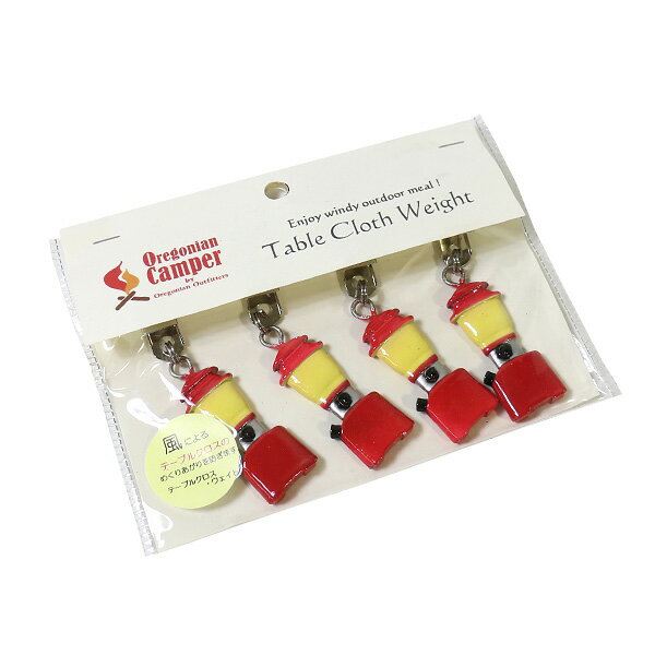 #928045オレゴニアンキャンパー(Oregonian Camper)テーブルクロスウェイト(4個入り) - LANTERN アウトドア キャンプ グランピング かわいい キッチン ランチ 錘 BBQ 便利グッズ 風 クリップ付き 赤 レッド OCA 401 RED通販格安セール情報 楽天 通販