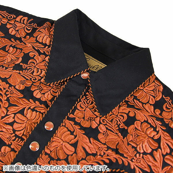 #912014スカリー(Scully)フローラル刺繍入りウエスタンシャツ - MEN'S FLORAL TOOLED EMBROIDERY SHIRT ステージ衣装 ロカビリー カントリー フラワー 花 バラ 薔薇 大きいサイズ 白 ホワイト S M L XL P 634 PEW 【RCP】