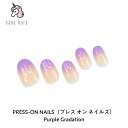 nana kara（ナナカラ）PRESS-ON NAILS（プレス オン ネイルズ）Purple Gradation ネイル ジェルネイル ネイルシール セルフネイル ネイルステッカー ネイルデザイン ジェルネイルシール ネイルステッカー ネイルオイル ネイルパーツ ネイルチップ カラージェル