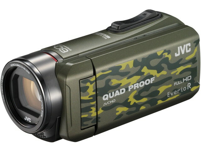 JVC ビデオカメラ Everio R GZ-R400-G [カモフラージュ] [タイプ：ハンディカメラ 画質：フルハイビジョン 撮影時間：310分 本体重量：290g 撮像素子：CMOS 1