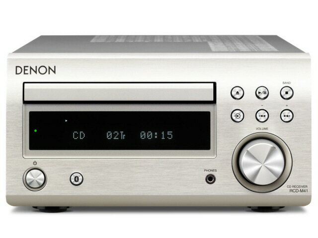 【ポイント10倍】 DENON コンポ RCD-M41-SP [プレミアムシルバー] [対応メディア：CD CD-R RW 最大出力：60W] 【P10倍】