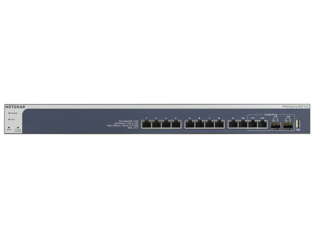 【ポイント10倍】 NETGEAR ネットワークハブ XS712T-200AJS [転送速度：100BASE-TX(100Mbps)/1000BASE-T(1000Mbps)/10GBASE-T(10000Mbps) ポート数：12] 【楽天】 【人気】 【売れ筋】【価格】
