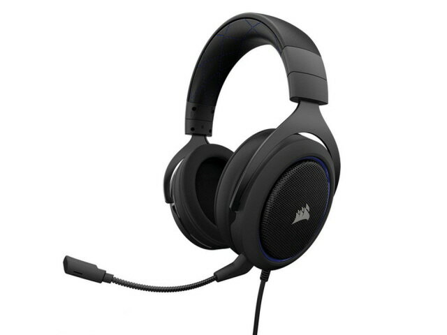 Corsair ヘッドセット Gaming HS50 STEREO CA-9011172-AP [Blue] [ヘッドホンタイプ：オーバーヘッド プラグ形状：ミニプラグ 片耳用/両耳用：両耳用] 【楽天】 【人気】 【売れ筋】【価格】