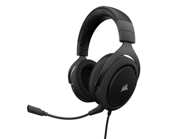 【ポイント5倍】Corsair ヘッドセット Gaming HS50 STEREO CA-9011170-AP [Carbon] [ヘッドホンタイプ：オーバーヘッド プラグ形状：ミニプラグ 片耳用/両耳用：両耳用] 【楽天】 【人気】 【売れ筋】【価格】