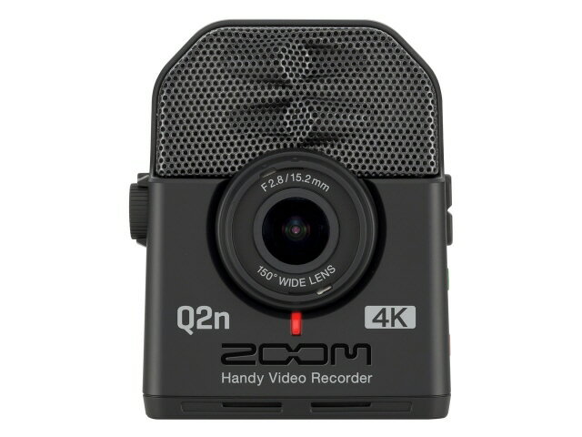 【ポイント10倍】 ZOOM ビデオカメラ Handy Video Recorder Q2n-4K [タイプ：ハンディカメラ 画質：4K 撮影時間：30分 本体重量：124g 撮像素子：CMOS 1/2.3型] 【P10倍】