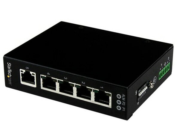 【ポイント10倍】 StarTech.com ネットワークハブ IES51000 [ブラック] [転送速度：10BASE-T(10Mbps)/100BASE-TX(100Mbps)/1000BASE-TX(1000Mbps) ポート数：5] 【P10倍】