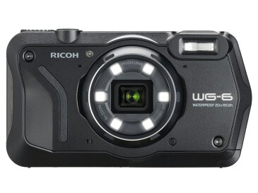 【キャッシュレス 5％ 還元】 【ポイント5倍】リコー デジタルカメラ RICOH WG-6 [ブラック] [画素数：2000万画素(有効画素) 光学ズーム：5倍 撮影枚数：340枚 防水カメラ：○] 【楽天】 【人気】 【売れ筋】【価格】