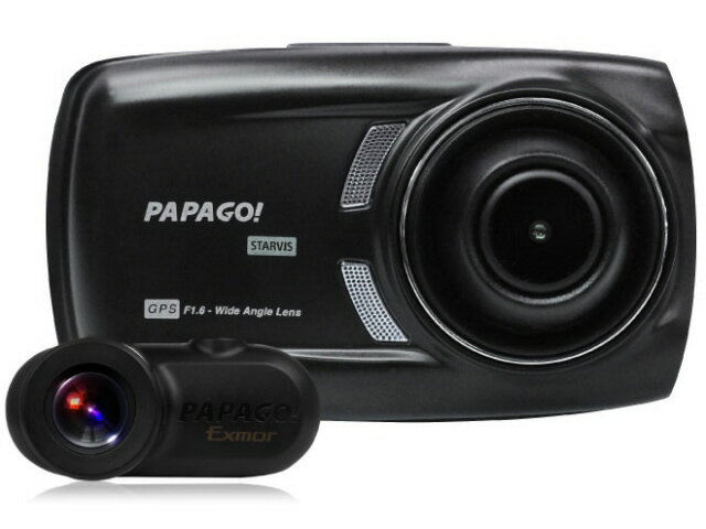 【ポイント10倍】 PAPAGO ドライブレコーダー GoSafe S70GS1 GSS70GS1-32G [本体タイプ：一体型 前後2カメラ(前方・後方撮影)：○ 画素数(フロント)：200万画素 液晶サイズ：2.7型(インチ) 駐車監視機能：オプション] 【P10倍】