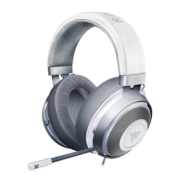 【ポイント10倍】 Razer ヘッドセット Kraken RZ04-02830400-R3M1 [Mercury White] [ヘッドホンタイプ：オーバーヘッド プラグ形状：ミニプラグ 装着タイプ：両耳用 接続方式：ワイヤード(有線) リモコン：○ ゲーミング：○] 【楽天】 【人気】 【売れ筋】【価格】