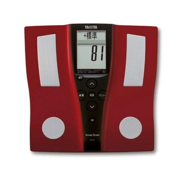 【ポイント10倍】 タニタ 体脂肪計・体重計 BC-210 [レッド] [タイプ：体組成計 測定方式：両足 サイズ：305x43x296mm 重量：1.3kg] 【P10倍】