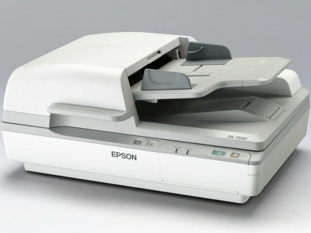 【ポイント10倍】 EPSON スキャナ DS-7500 [原稿サイズ：A4/はがき 光学解像度：1200dpi 自動給紙方式(ADF)：○ 両面読み取り：○] 【P10倍】