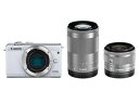 【ポイント10倍】 CANON デジタル一眼カメラ EOS M200 ダブルズームキット [ホワイト] 【P10倍】