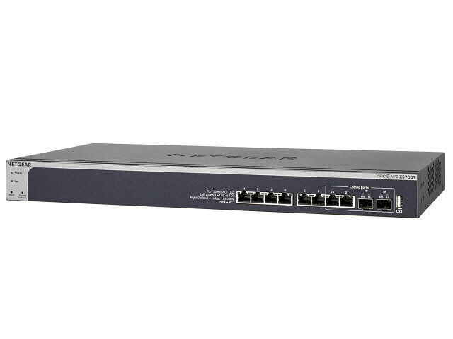 【ポイント10倍】 NETGEAR ネットワークハブ XS708T-100AJS [転送速度：100BASE-TX(100Mbps)/1000BASE-T(1000Mbps)/10GBASE-T(10000Mbps) ポート数：8] 【楽天】 【人気】 【売れ筋】【価格】