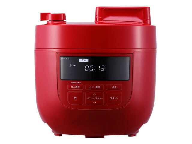 【ポイント10倍】 シロカ 圧力鍋 SP-4D151 [レッド] [タイプ：電気圧力鍋 満水容量：4L 重量：4.4kg] 【P10倍】のサムネイル
