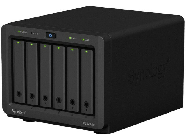 【ポイント10倍】 Synology NAS DiskStation DS620slim [ドライブベイ数：HDD/SSDx6 DLNA：○ LAN速度：1GbE] 【P10倍】