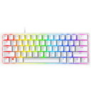 【ポイント10倍】 Razer キーボード Huntsman Mini US Clicky Optical Switch RZ03-03390300-R3M1 Mercury White キーレイアウト：英語 キースイッチ：オプティカル インターフェイス：USB テンキー：なし(テンキーレス) 【P10倍】