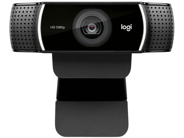 【ポイント10倍】 ロジクール WEBカメラ Pro Stream Webcam C922n ブラック 画素数：300万画素 最大フレームレート：60fps 最短撮影距離：7cm 内蔵マイク：○ 【P10倍】