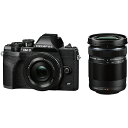 【ポイント10倍】 オリンパス デジタル一眼カメラ OM-D E-M10 Mark IV EZダブルズームキット ブラック タイプ：ミラーレス 画素数：2177万画素(総画素)/2030万画素(有効画素) 撮像素子：フォーサーズ/4/3型/LiveMOS 重量：335g 【P10倍】