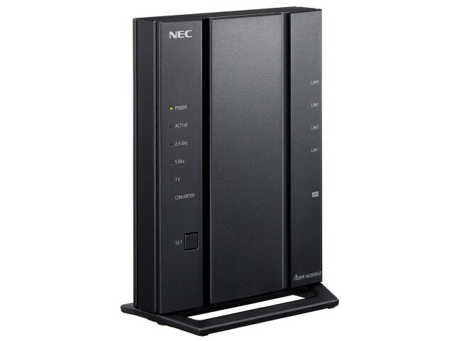 【ポイント10倍】 NEC 無線LANブロードバンドルーター Aterm WG2600HS2 PA-WG2600HS2 無線LAN規格：Wi-Fi 5 (11ac) 接続環境：3階建て(戸建て)/4LDK(マンション)/18台/6人 周波数：2.4/5GHz IPv6：○ セキュリティ規格：WPA/WPA2/WPA3/WEP 【P10倍】