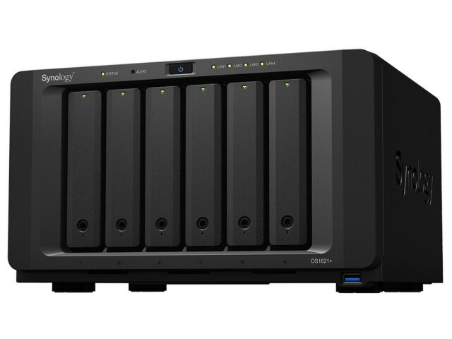 【ポイント10倍】 Synology NAS(ネットワークHDD) DiskStation DS1621+ [ドライブベイ数：HDD/SSDx6、M.2 SSDx2 DLNA：○ LAN速度：1GbE] 【P10倍】