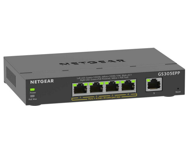  NETGEAR スイッチングハブ(ネットワークハブ) GS305EPP-100JPS  