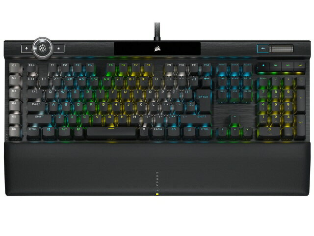 【ポイント10倍】 Corsair キーボード K100 RGB OPX CH-912A01A-JP ブラック キーレイアウト：日本語 キースイッチ：オプティカル インターフェイス：USB テンキー：あり 【P10倍】