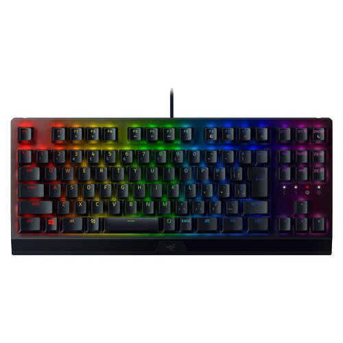 【ポイント10倍】 Razer キーボード BlackWidow V3 TKL JP Yellow Switch RZ03-03491900-R3J1 キーレイアウト：日本語 キースイッチ：メカニカル インターフェイス：USB テンキー：なし(テンキーレス) 【P10倍】