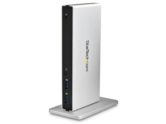 【ポイント10倍】 StarTech.com USBハブ USB3SDOCKDD [ブラック&シルバー] 【P10倍】