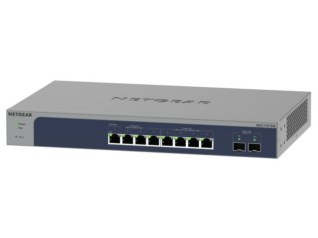 【ポイント10倍】 NETGEAR スイッチングハブ(ネットワークハブ) MS510TXM-100AJS [転送速度：100BASE-TX(100Mbps)/1000BASE-T(1000Mbps)/2.5GBASE-T(2500Mbps)/+/100BASE-TX(100Mbps)/1000BASE-T(1000M ポート数：4+4 スイッチングファブリック：140Gbps 電源内蔵：○]