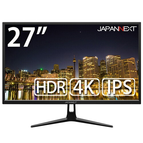 【ポイント10倍】 JAPANNEXT PCモニター・液晶ディスプレイ JN-IPS2705UHDR [27インチ] [モニタサイズ：27型(インチ) モニタタイプ：ワイド 解像度（規格）：4K（3840x2160） 入力端子：HDMI1.4x1/HDMI2.0x1/DisplayPortx1] 【楽天】 【人気】 【売れ筋】【価格】