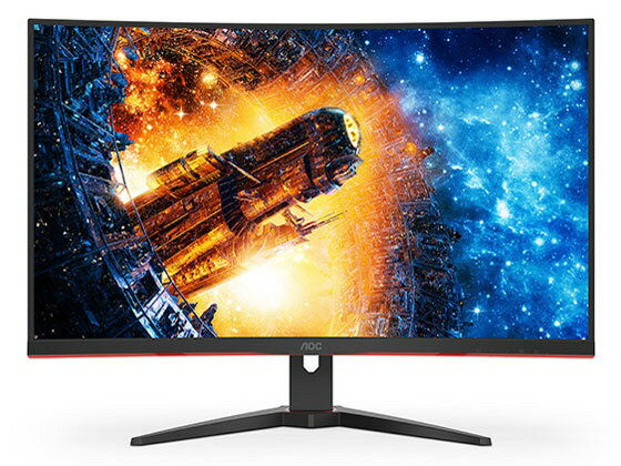 【ポイント10倍】 AOC PCモニター・液晶ディスプレイ C32G2ZE/11 [31.5インチ ブラック&レッド] [モニタサイズ：31.5型(インチ) モニタ..