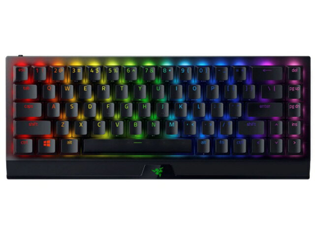 【ポイント10倍】 Razer キーボード BlackWidow V3 Mini HyperSpeed Green Switch RZ03-03891400-R3M1 [キーレイアウト：英語/65% 小型のフォームファクタ キースイッチ：メカニカル インターフェイス：USB/Bluetooth テンキー：なし(テンキーレス)] 【P10倍】